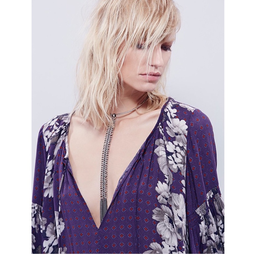 NWOT Free People Sunset Boulevard Floral Romper - Picture 4 of 8